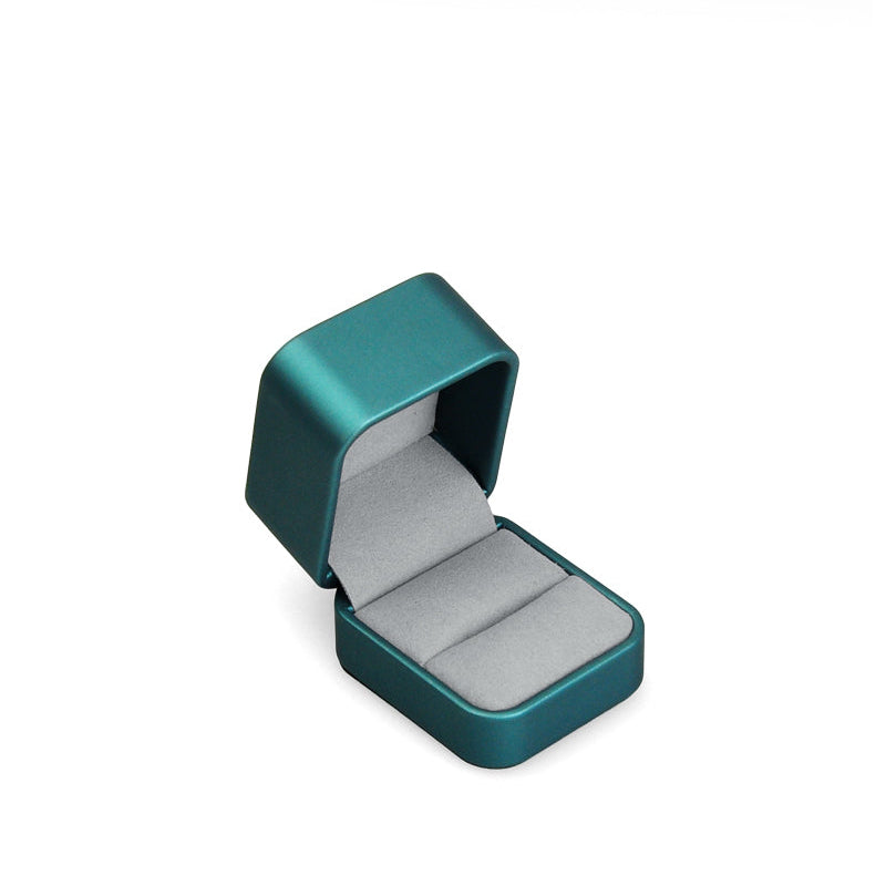 Luxury Round Corner PU Leather Jewelry Box H090