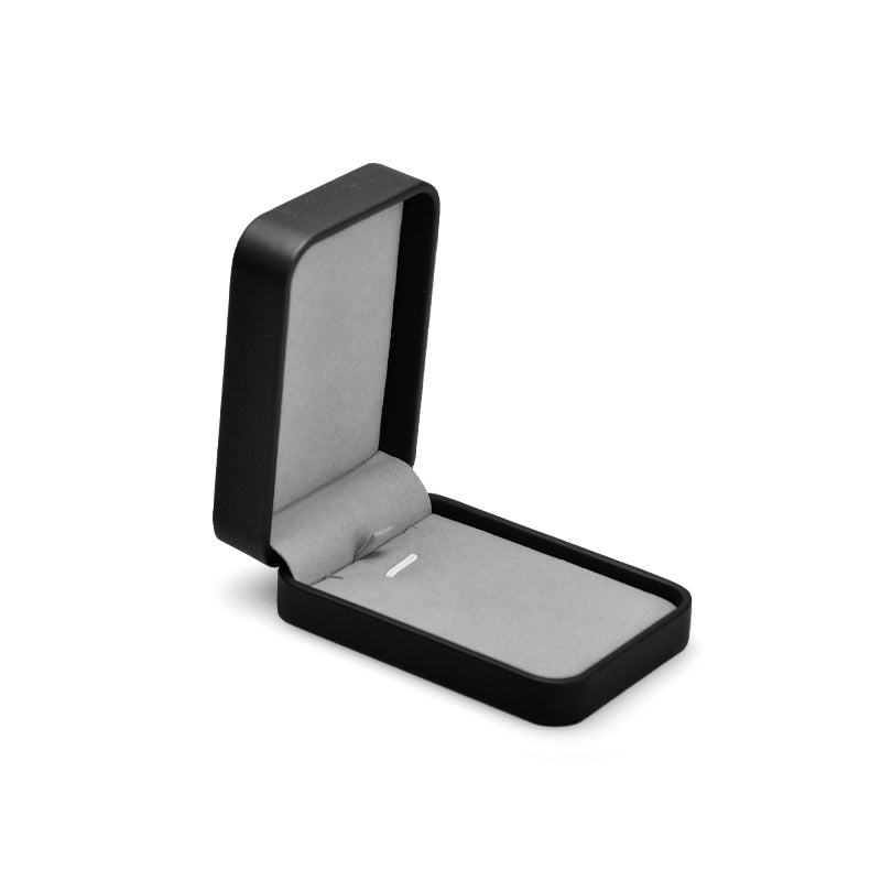 Black Round Corner PU Leather Ring Gift Box H095