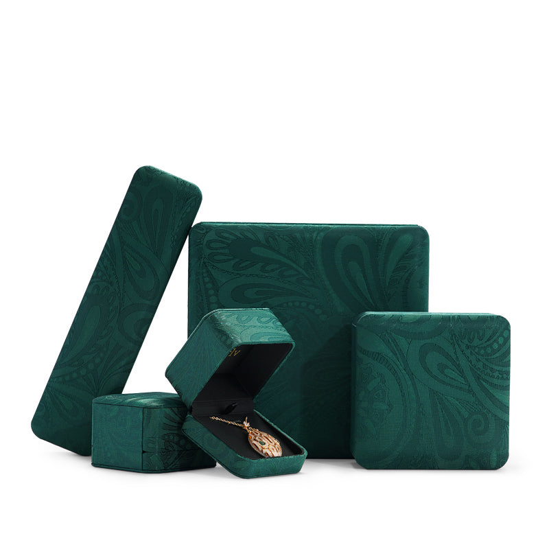 Green Silk Jewelry Gift Box H118