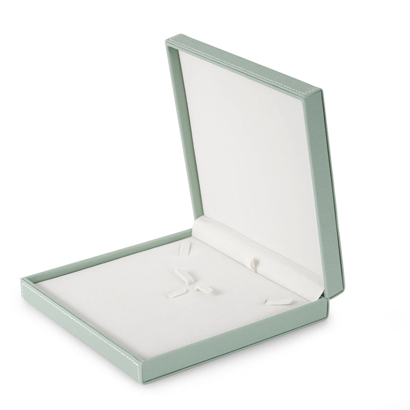 Light Green PU Leather Gift Jewelry Box H120