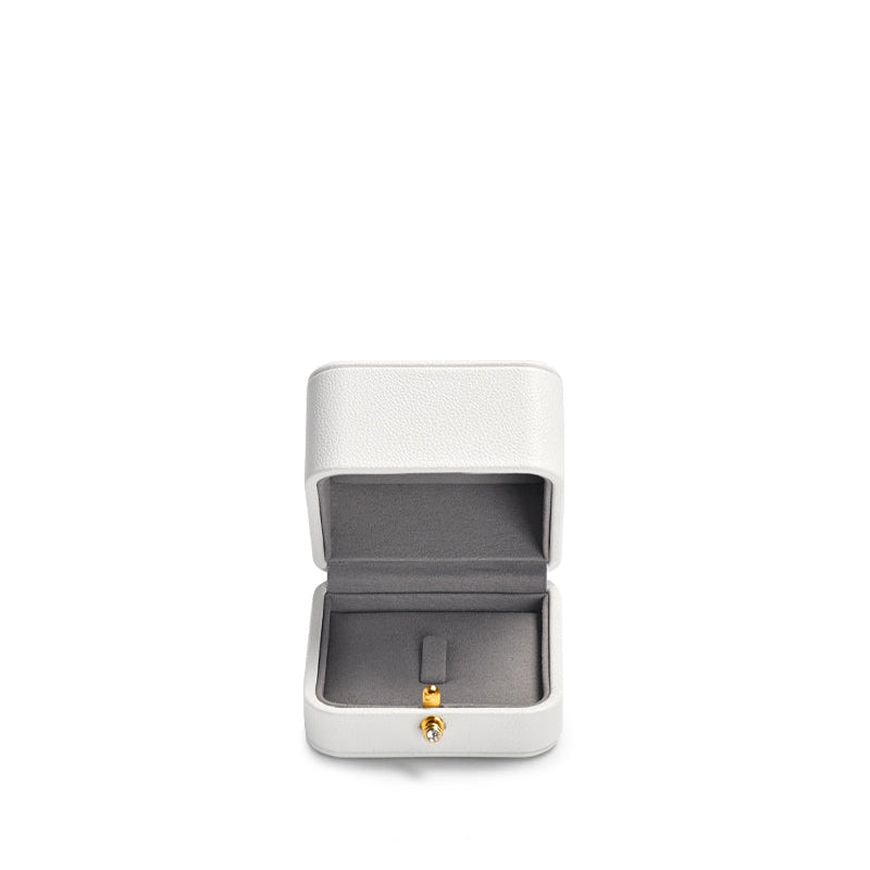 White PU Leather Ring Gift Box H126