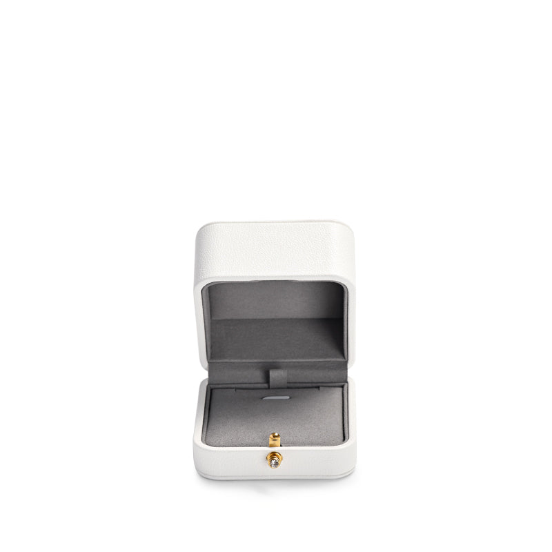 White PU Leather Ring Gift Box H126