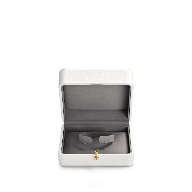 White PU Leather Ring Gift Box H126