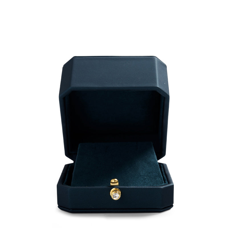 Green PU Leather Ring Necklace Box Set H129
