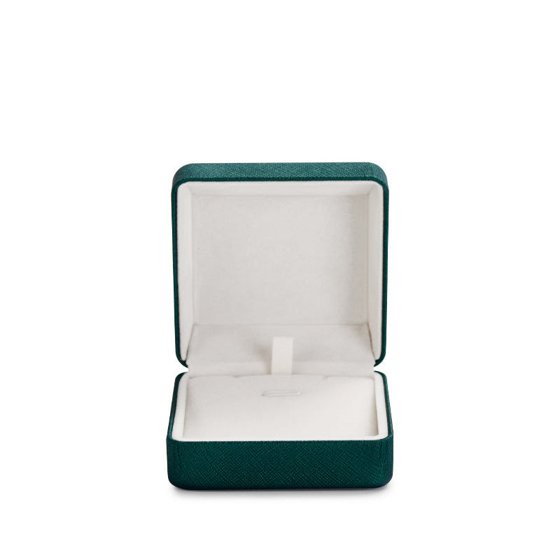 Luxury Green Leatherette Necklace Pendant Box H135