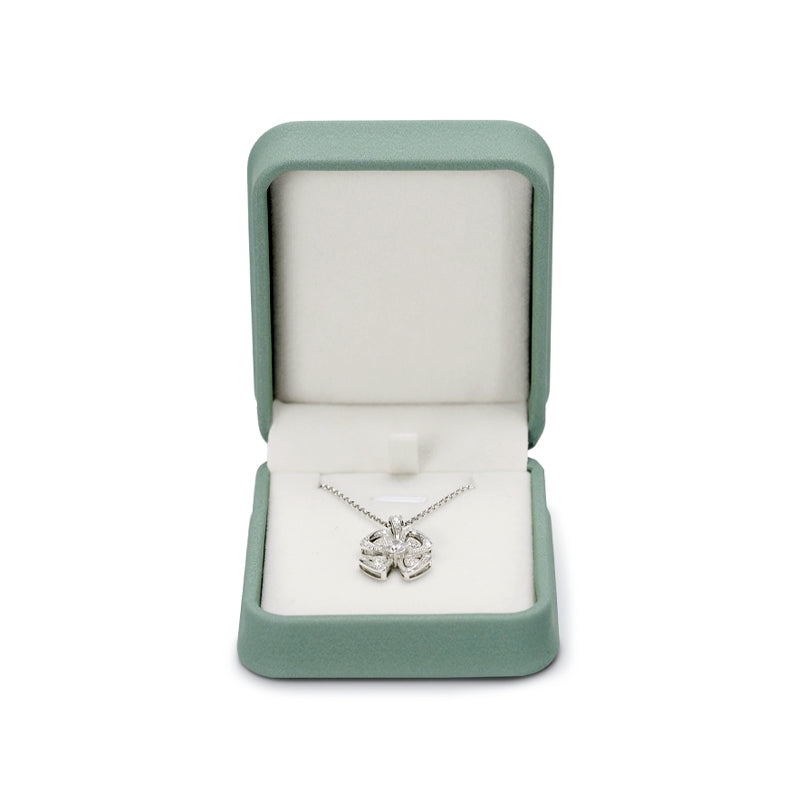 Green Pu Leather Plush Ring Jewelry Box H145