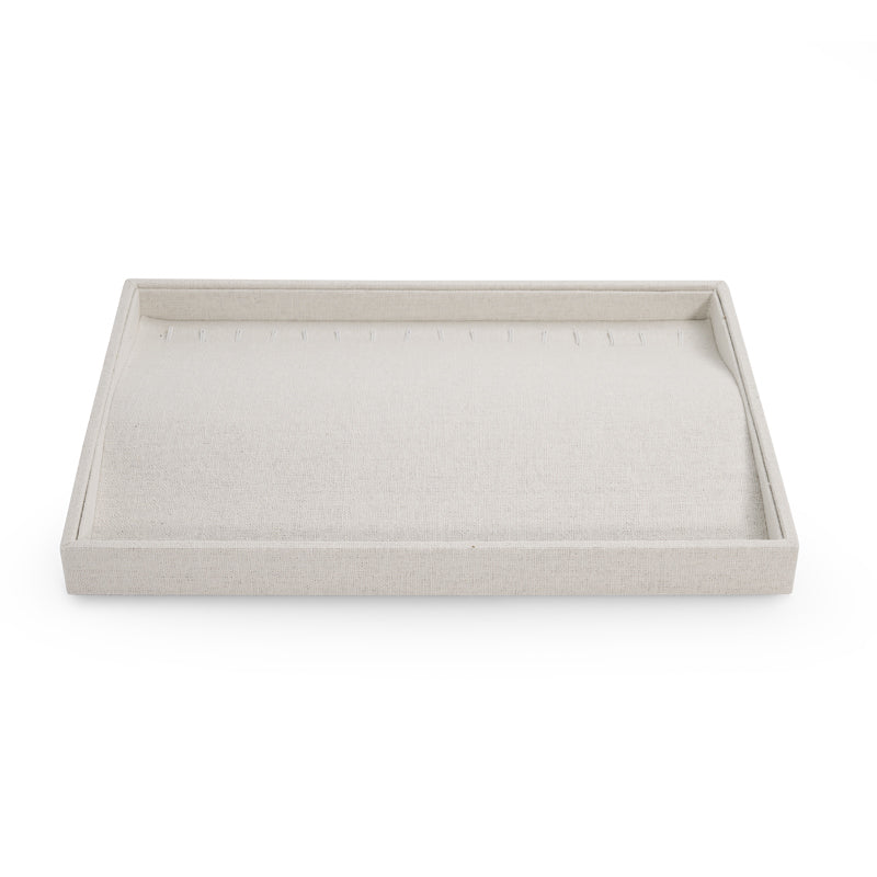 Linen Pendant Necklace Jewelry Multiple Display Tray P015