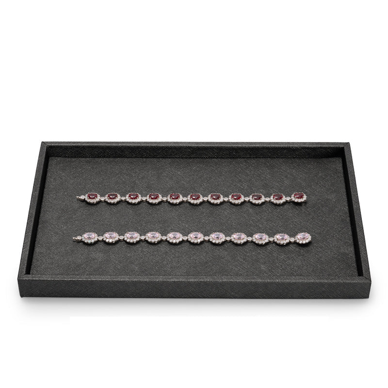 Blue Watch Ring PU Leather Jewelry Set P132