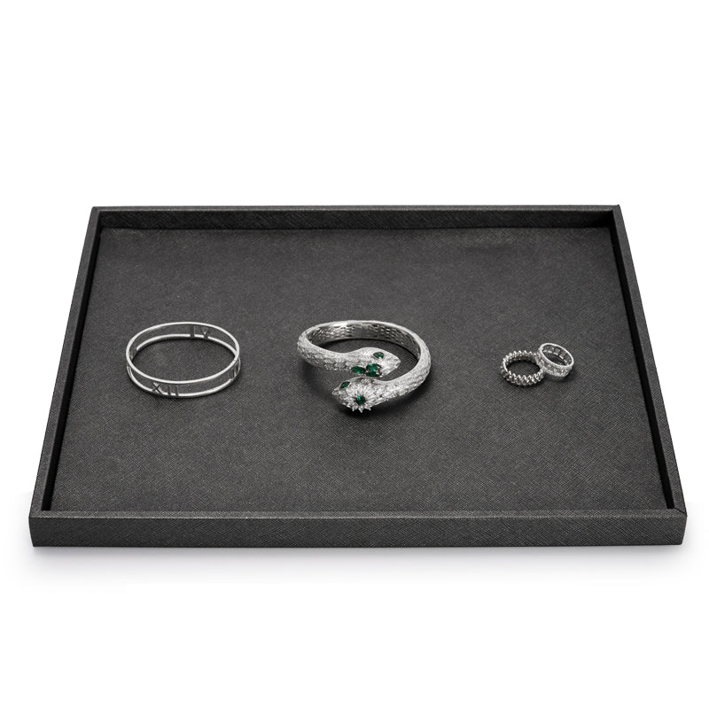 Blue Watch Ring PU Leather Jewelry Set P132