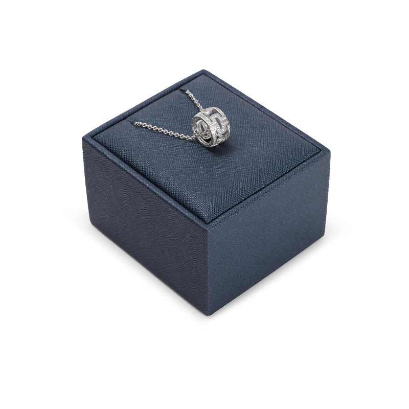 Blue Watch Ring PU Leather Jewelry Set P132