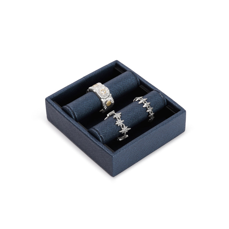 Blue Watch Ring PU Leather Jewelry Set P132