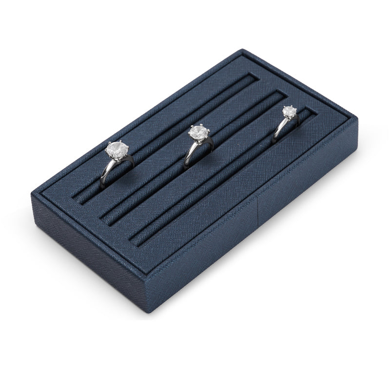 Blue Watch Ring PU Leather Jewelry Set P132