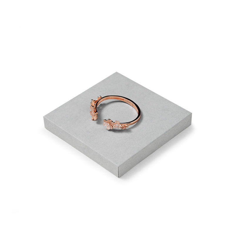 FANXI Luxury Microfiber Gray Ring Necklace Pendant Earring Display Tray P135