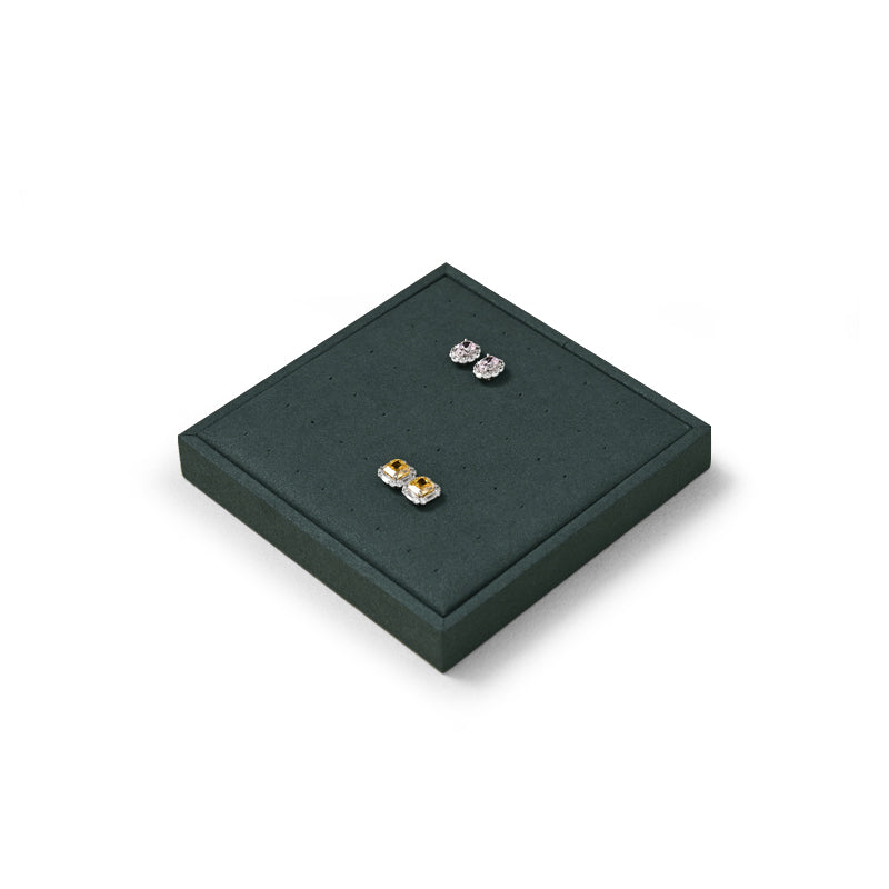 Blue Microfiber Ring Necklace Pendant Earring Display Tray P136