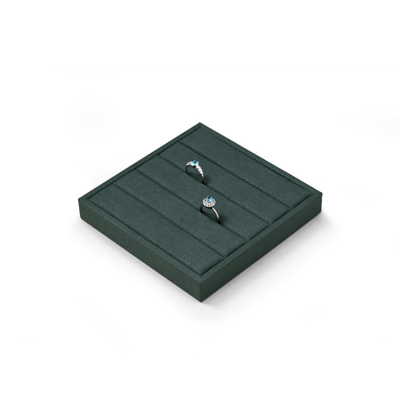 Blue Microfiber Ring Necklace Pendant Earring Display Tray P136