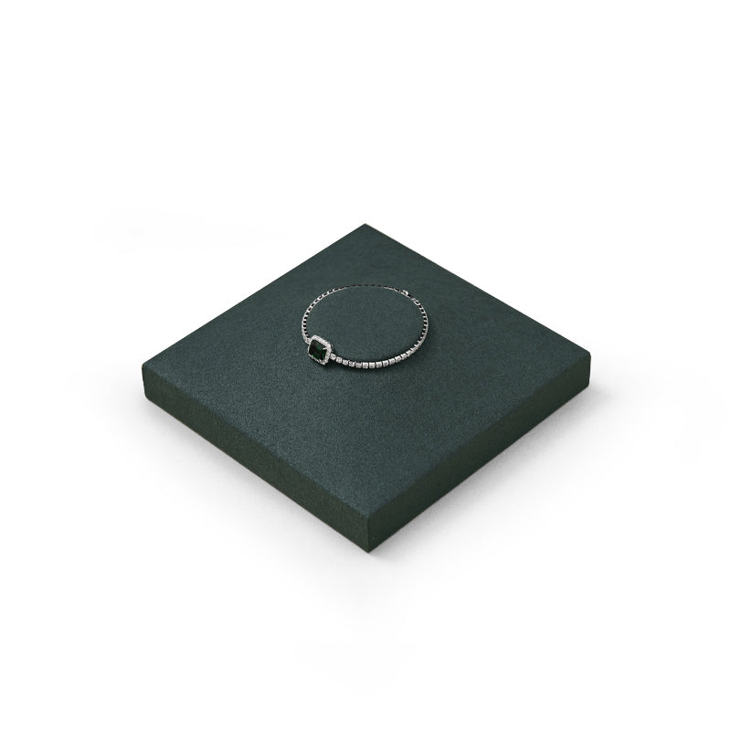 Blue Microfiber Ring Necklace Pendant Earring Display Tray P136