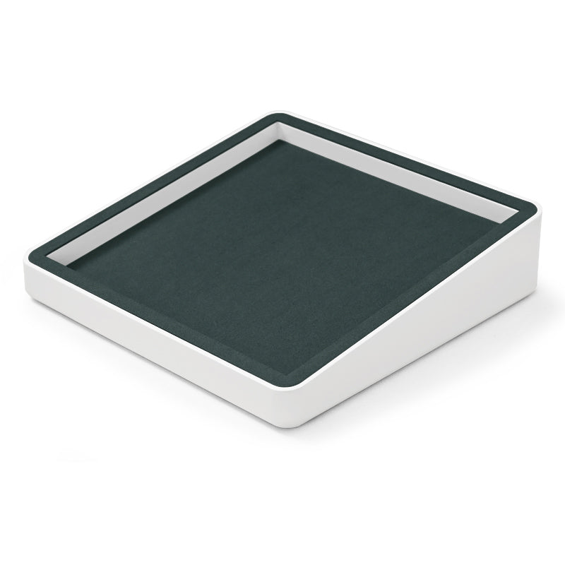 Blue Microfiber Ring Necklace Pendant Earring Display Tray P136