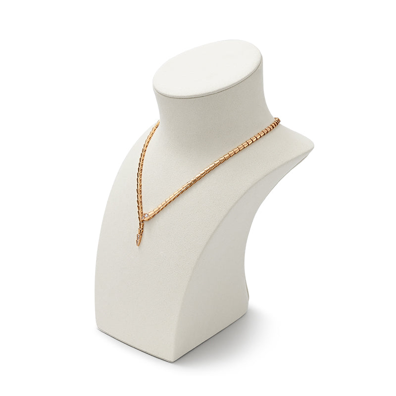 Beige Microfiber Ring Earring Necklace Watch Jewelry Display Set TT196