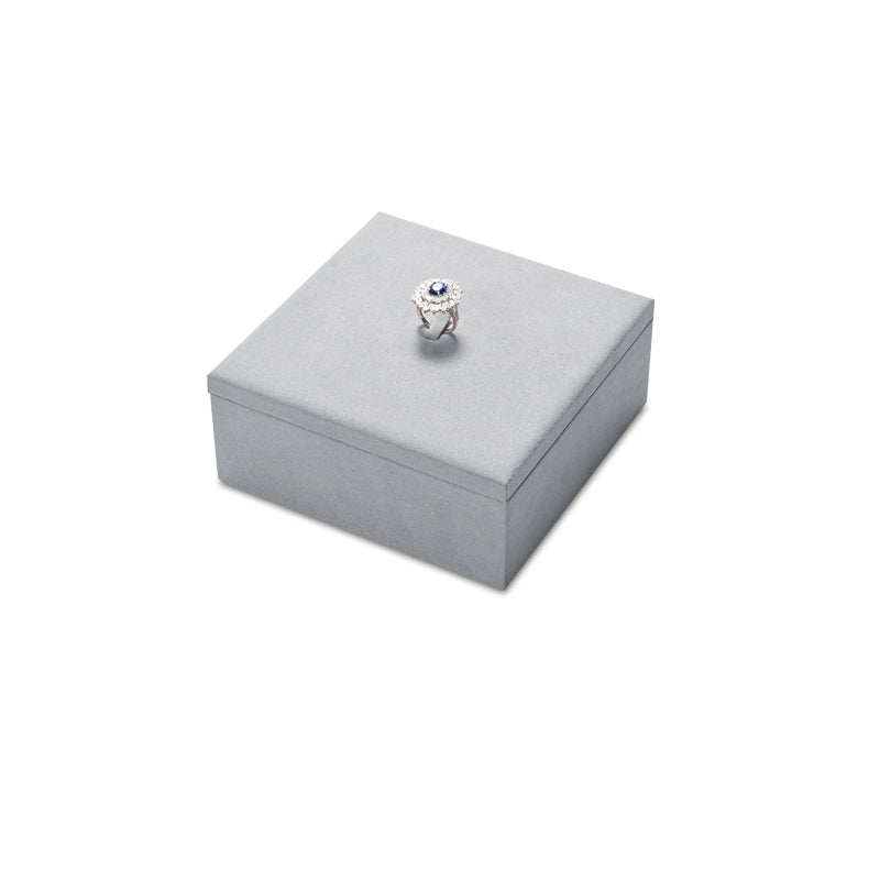 Gray Rings Necklace Earrings Jewelry Display Set TT233