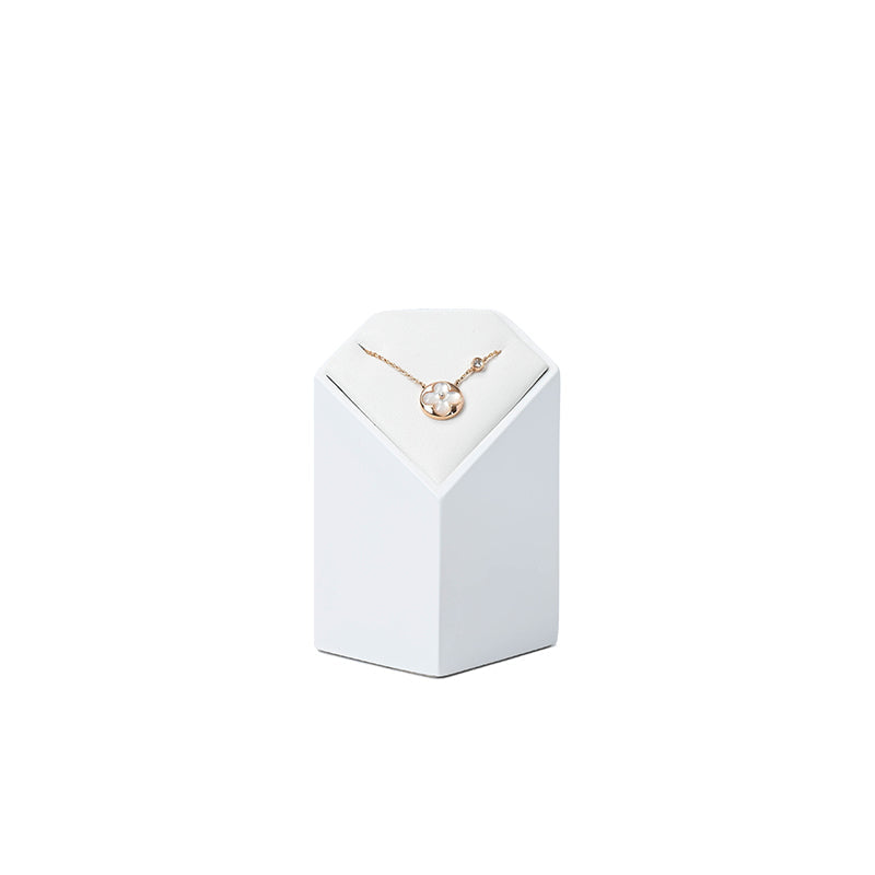 FANXI White Rings Earrings Necklace Jewelry Display Set TT241