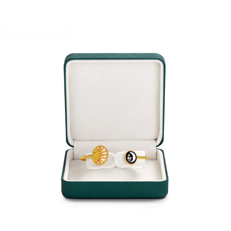 Luxury Green Leatherette Jewelry Box H135
