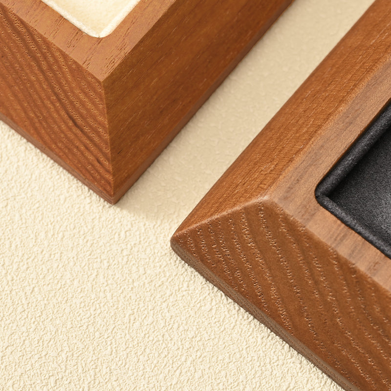 FANXI solid wood rings pendants bracelets and jewelry display trays.SM090