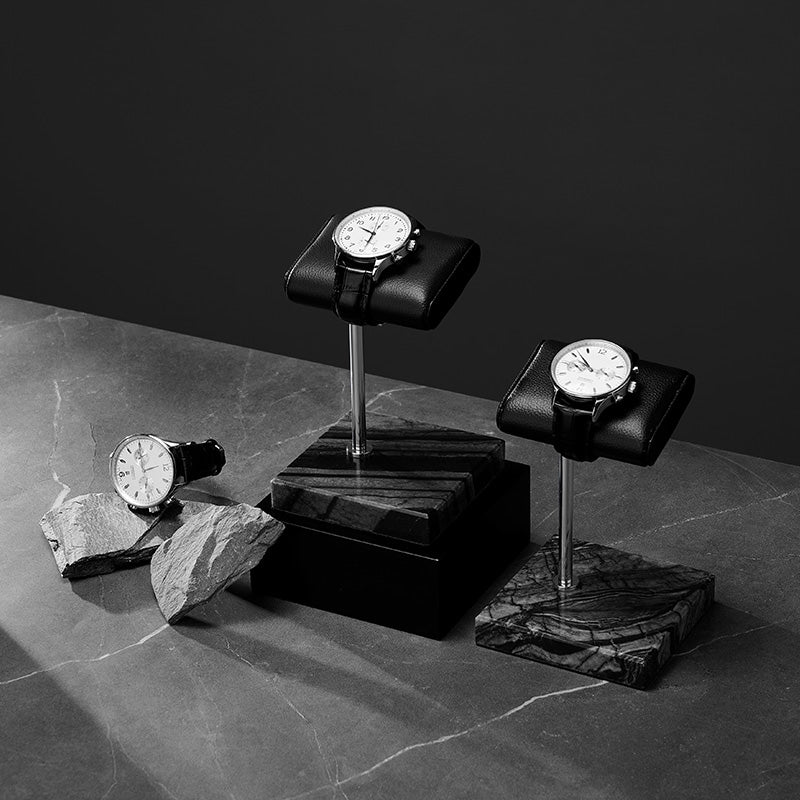 FANXI watch stand with marble base, high-end watch and wristwatch holder JS080