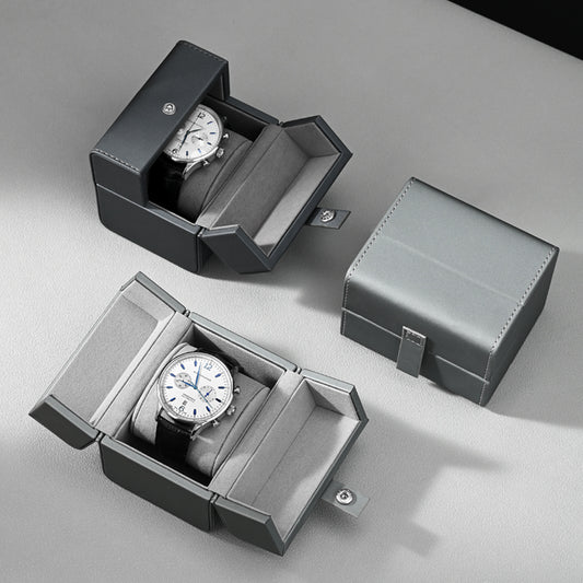 PU Leather Watch Storage Box Travel Single Watch Case Watch Box H194（副本）