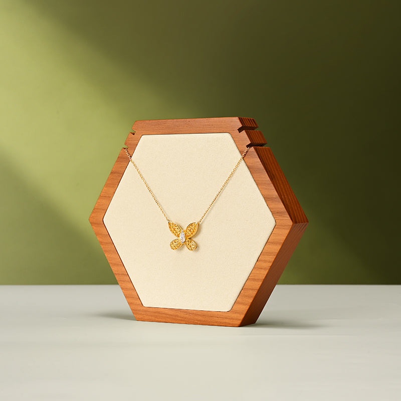 FANXI Premium Solid Wood Necklace Display Stand SM231