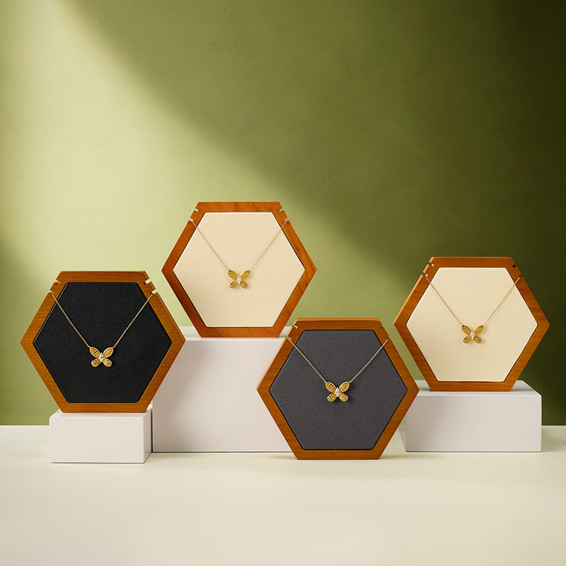 FANXI Premium Solid Wood Necklace Display Stand SM231