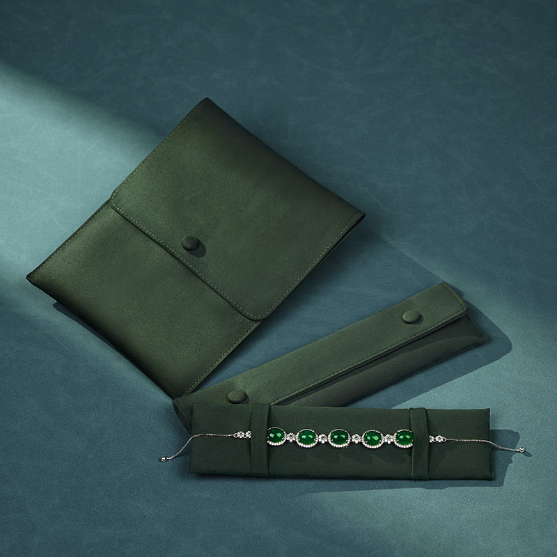 FANXI Simple & Portable Jewelry Pouch — Necklace & Bracelet Storage Bag wholesale 5pcs/10pcs D076