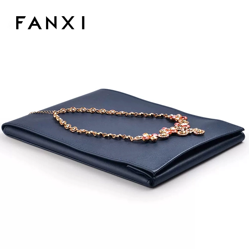 FANXI Jewelry Pouch, Necklace & Accessory Portable Storage Bag, Blue D029