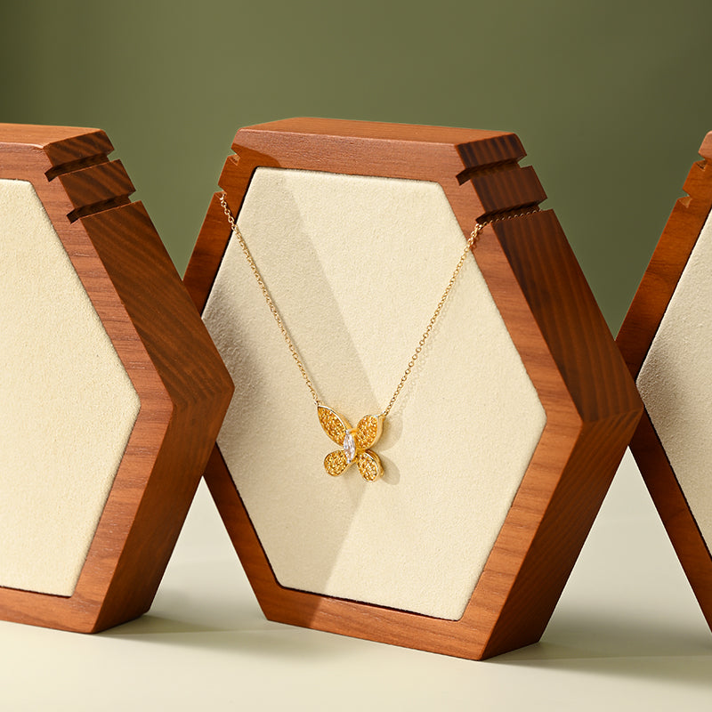 FANXI Premium Solid Wood Necklace Display Stand SM231