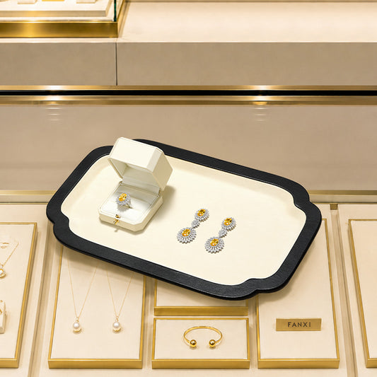 FANXI Traditional Chinese style jadeite and jewelry display props viewing trays and jewelry trays P243