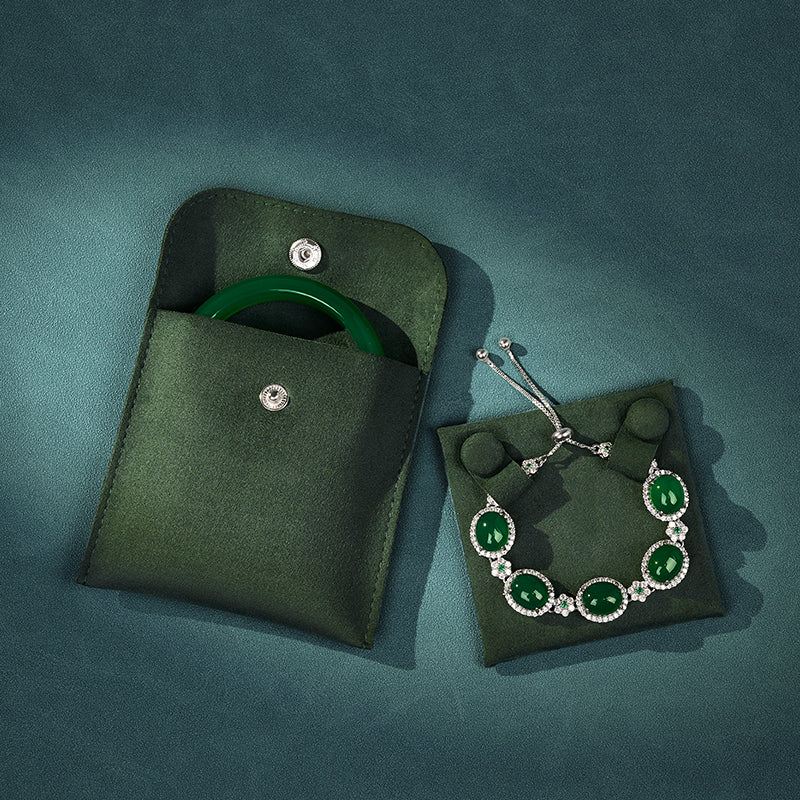 FANXI Simple & Portable Jewelry Pouch — Necklace & Bracelet Storage Bag wholesale 5pcs/10pcs D076