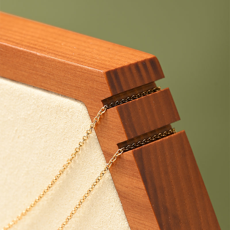 FANXI Premium Solid Wood Necklace Display Stand SM231