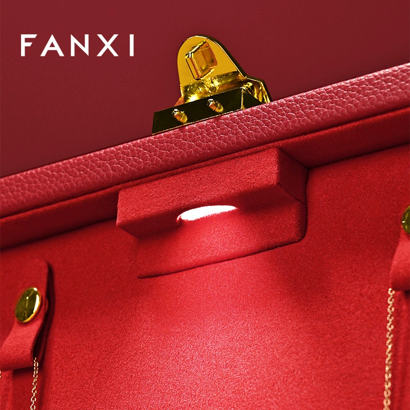 Fanxi Sanjin Jewelry Box, Rechargeable and Illuminated Engagement Gift Box X05803