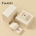 FANXI ring boxes high-end jewelry box with magnetic outer jewelry packaging box H199