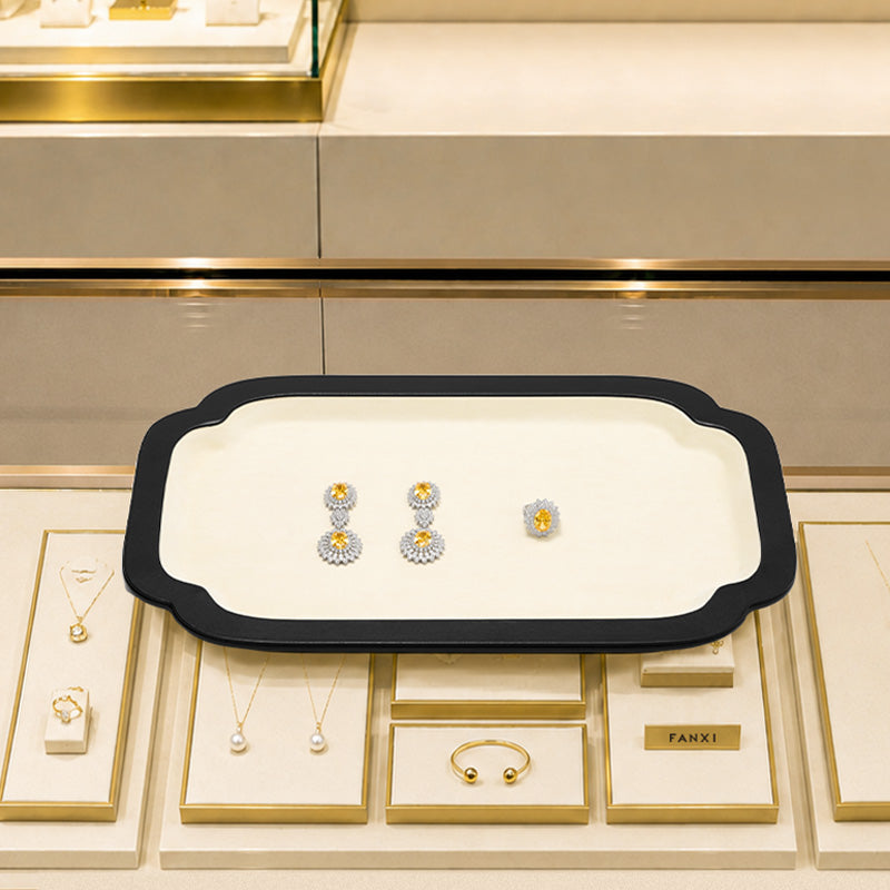 FANXI Traditional Chinese style jadeite and jewelry display props viewing trays and jewelry trays P243