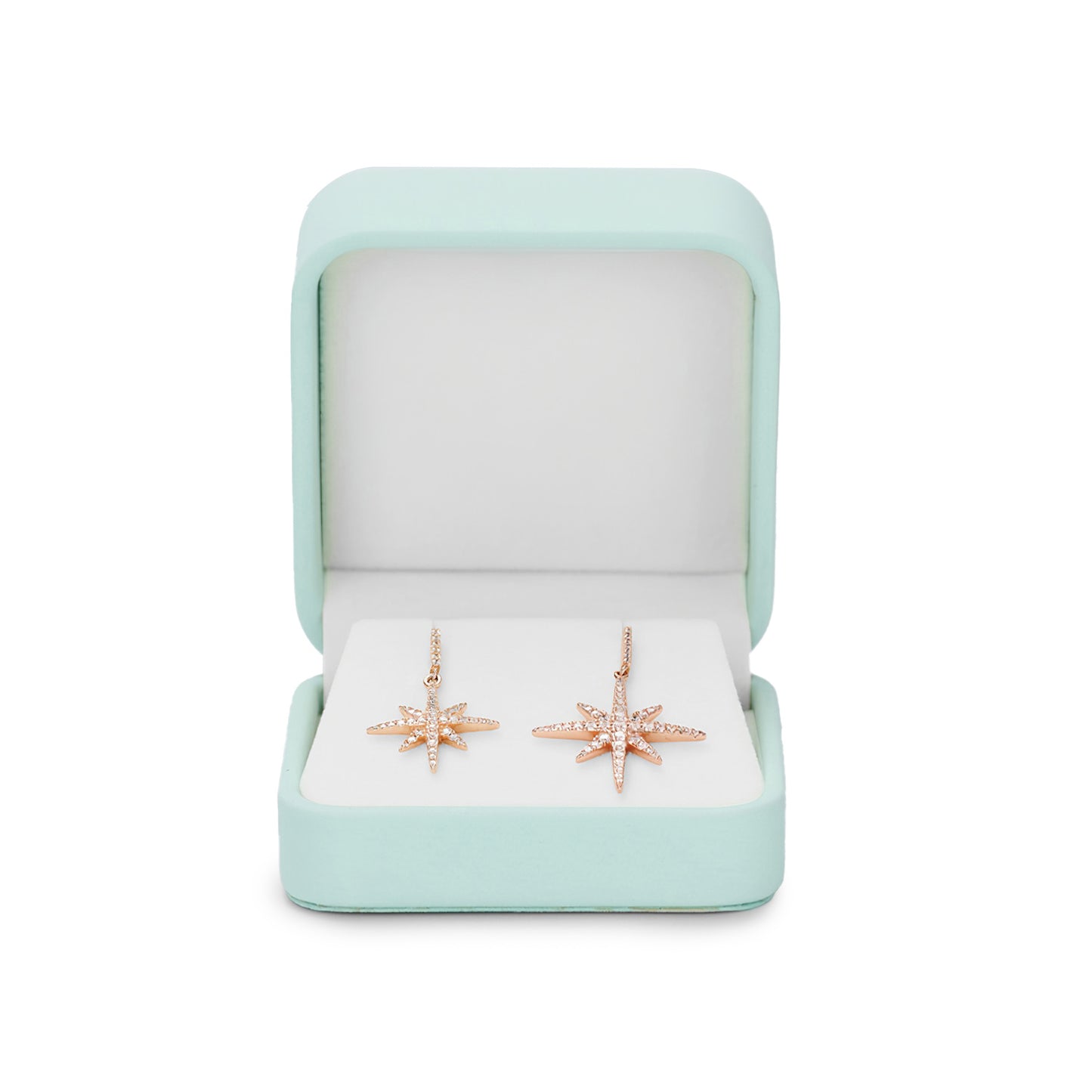 Green PU Leather Velvet Jewelry Packaging Box H142