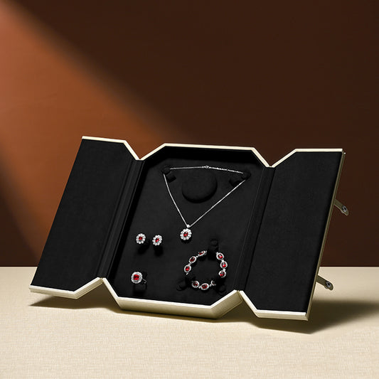 Luxury PU Leather Jewelry Packaging Box H201