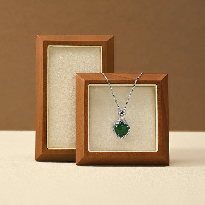 FANXI solid wood rings pendants bracelets and jewelry display trays.SM090