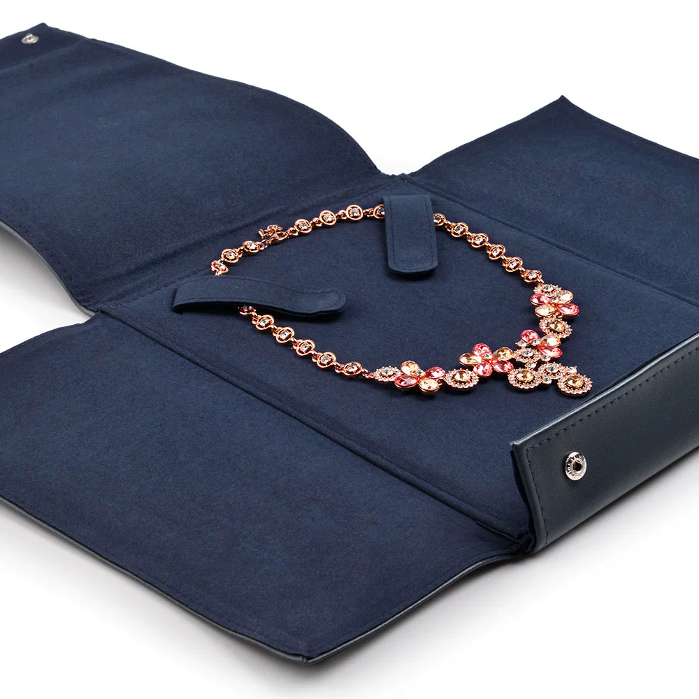 FANXI Jewelry Pouch, Necklace & Accessory Portable Storage Bag, Blue D029