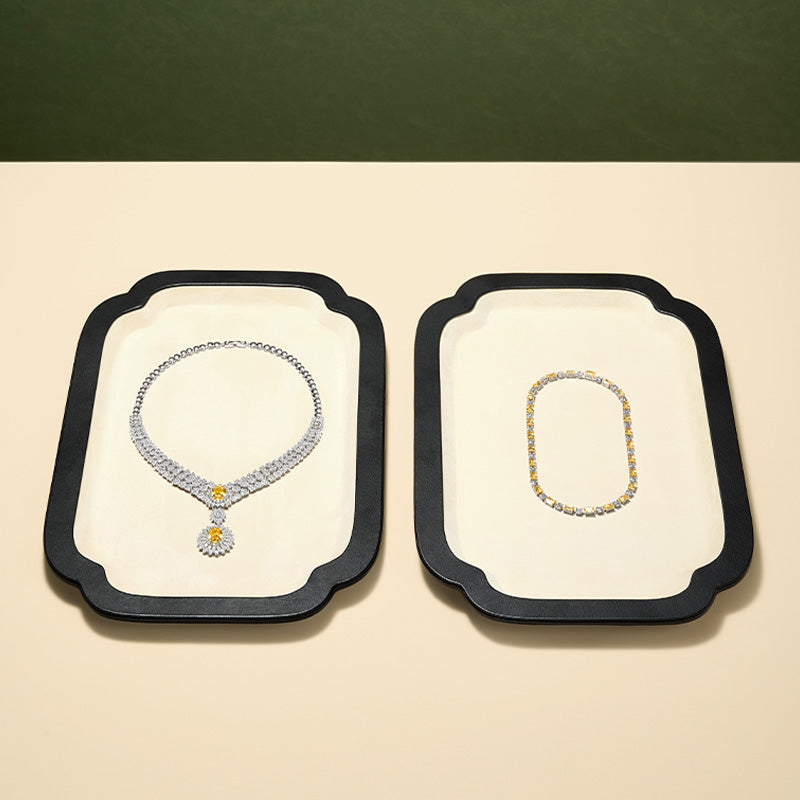 FANXI Traditional Chinese style jadeite and jewelry display props viewing trays and jewelry trays P243