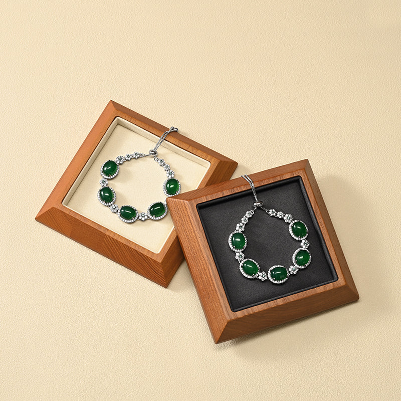 FANXI solid wood rings pendants bracelets and jewelry display trays.SM090