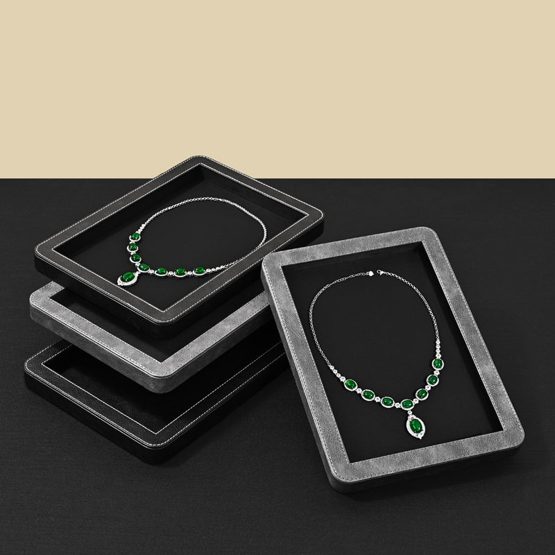 FANXI Rounded Corner Stitching Display Tray - Layer Jewelry Storage Box P214