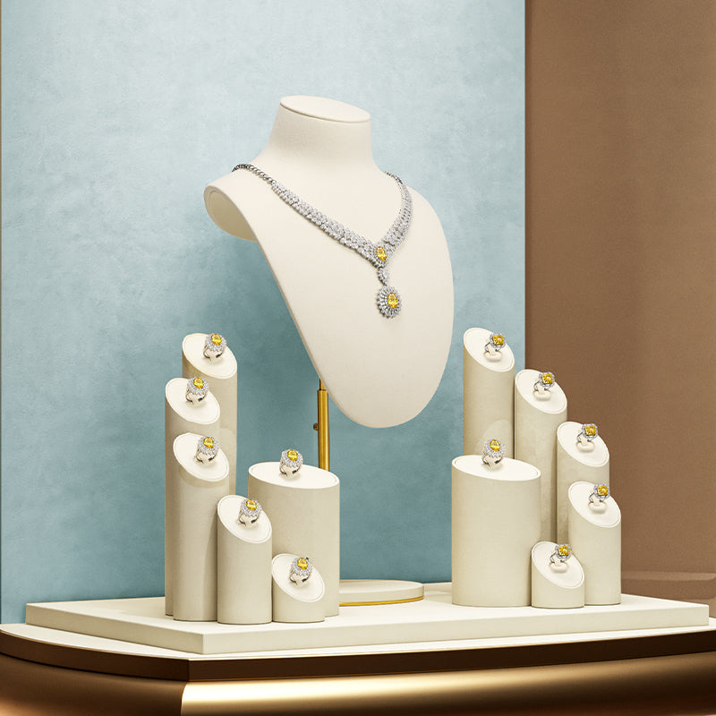 FANXI Multifunctional Necklace Ring Earring Jewelry Set Display Props TT075