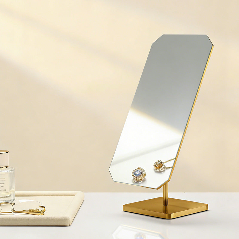 Fanxi HD Mirror-Finish Multi-Purpose 180-Degree Rotating Brushed Metal Mirror PJ032