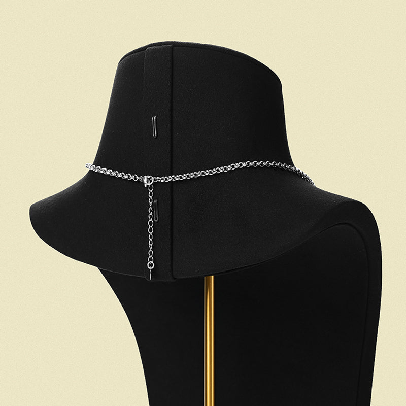 FANXI Neck Neck Metal Jewelry Neck Model Display Props RX103