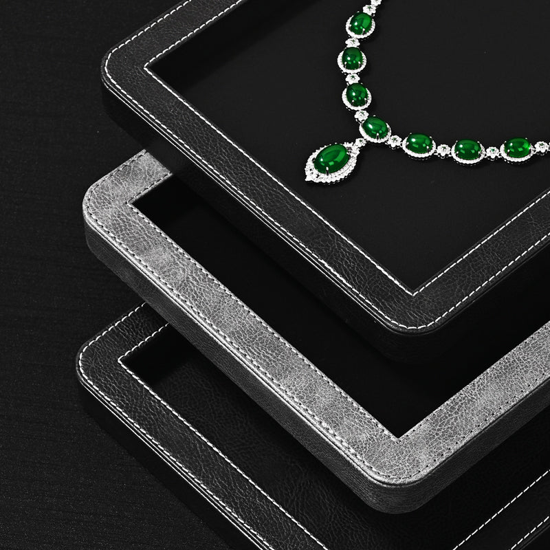 FANXI Rounded Corner Stitching Display Tray - Layer Jewelry Storage Box P214